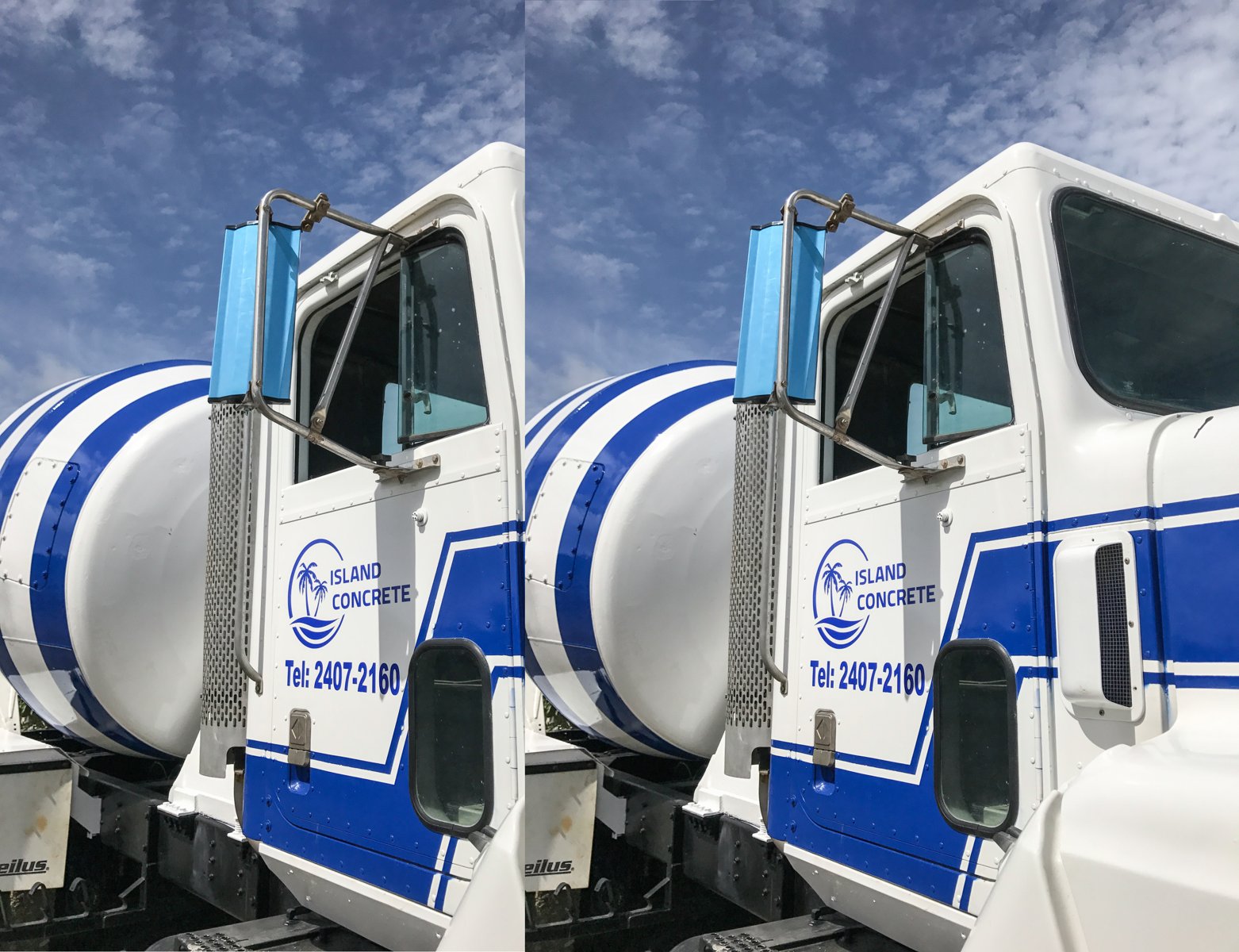 Island Concrete operations and equipment in Roatán